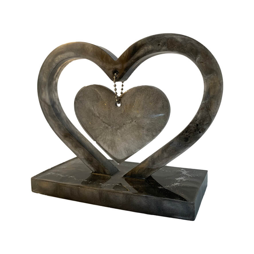 Gedenksteen - Hart - Met Foto