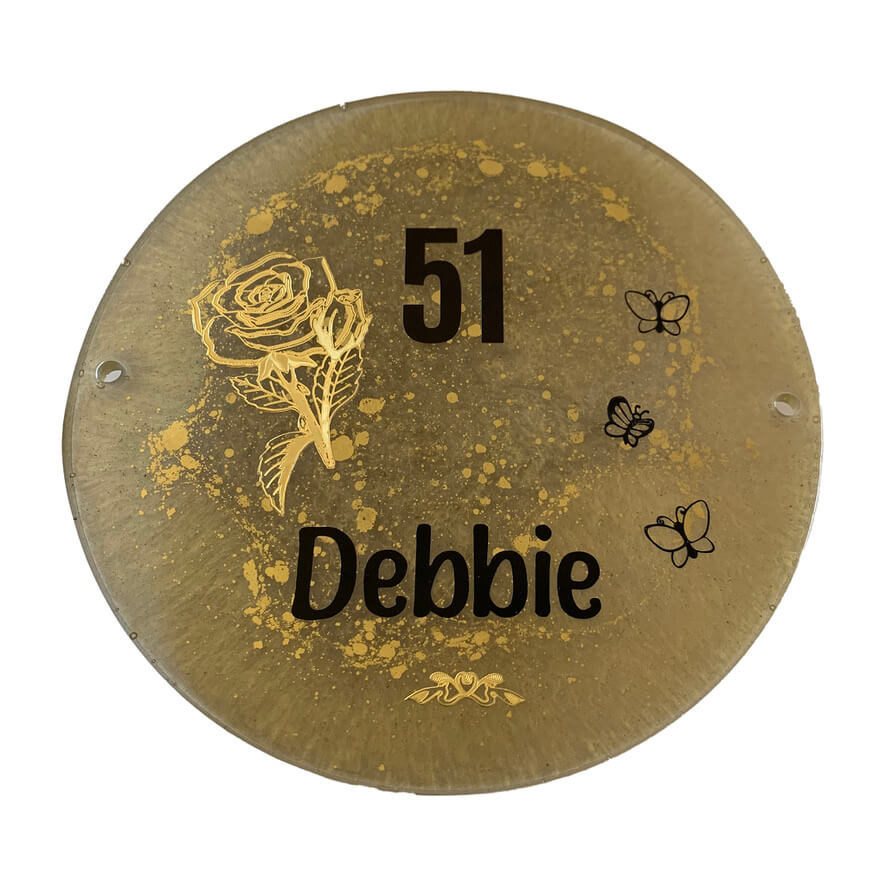 Huisnummerbord - Goud