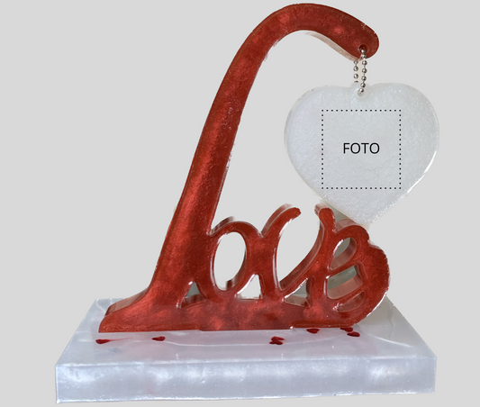 Liefde - Love Beeldje - Met foto